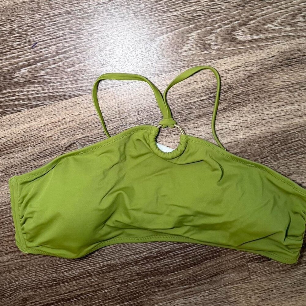 Shade & Shore‎ green bikini top, Size L